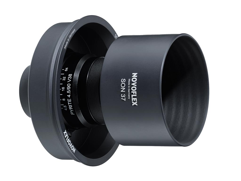 90mm Objektivkopf für PRO-Balgengeräte made by Schneider Kreuznach inkl. Balgenanschluß und Blende