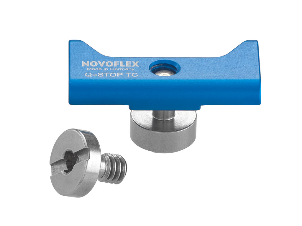 Verschiebbarer Anschlag Q-Plate für Stativschellen