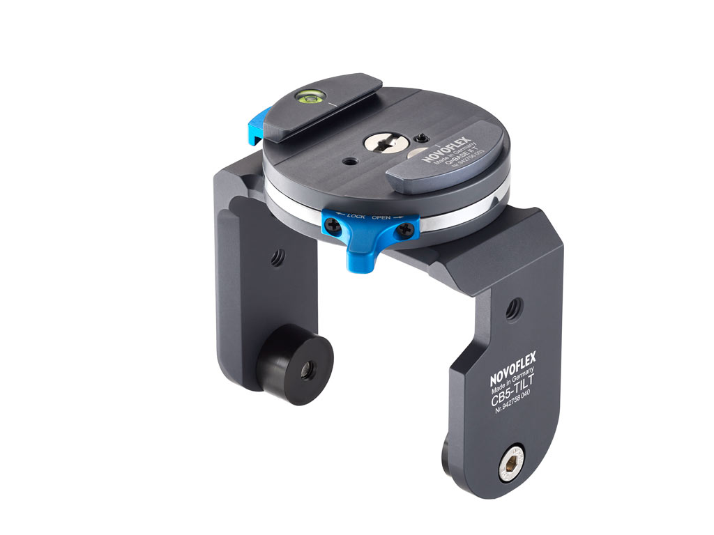 Tilt adapter for CB5 and CB5 II w. Q=BASE II Quick release unit 